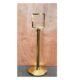 A2 Gold Stanchion Sign Holders - Gold Stanchion Sign Holders Vertical 8 1/2 X 11 with Post