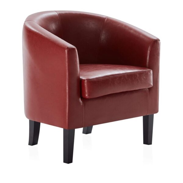 Barrel Chair Red