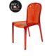 Stackable Red Polycarbonate Ghost Chair Dali