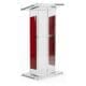 201 Acrylic Lectern with Mahogany Accent Panels